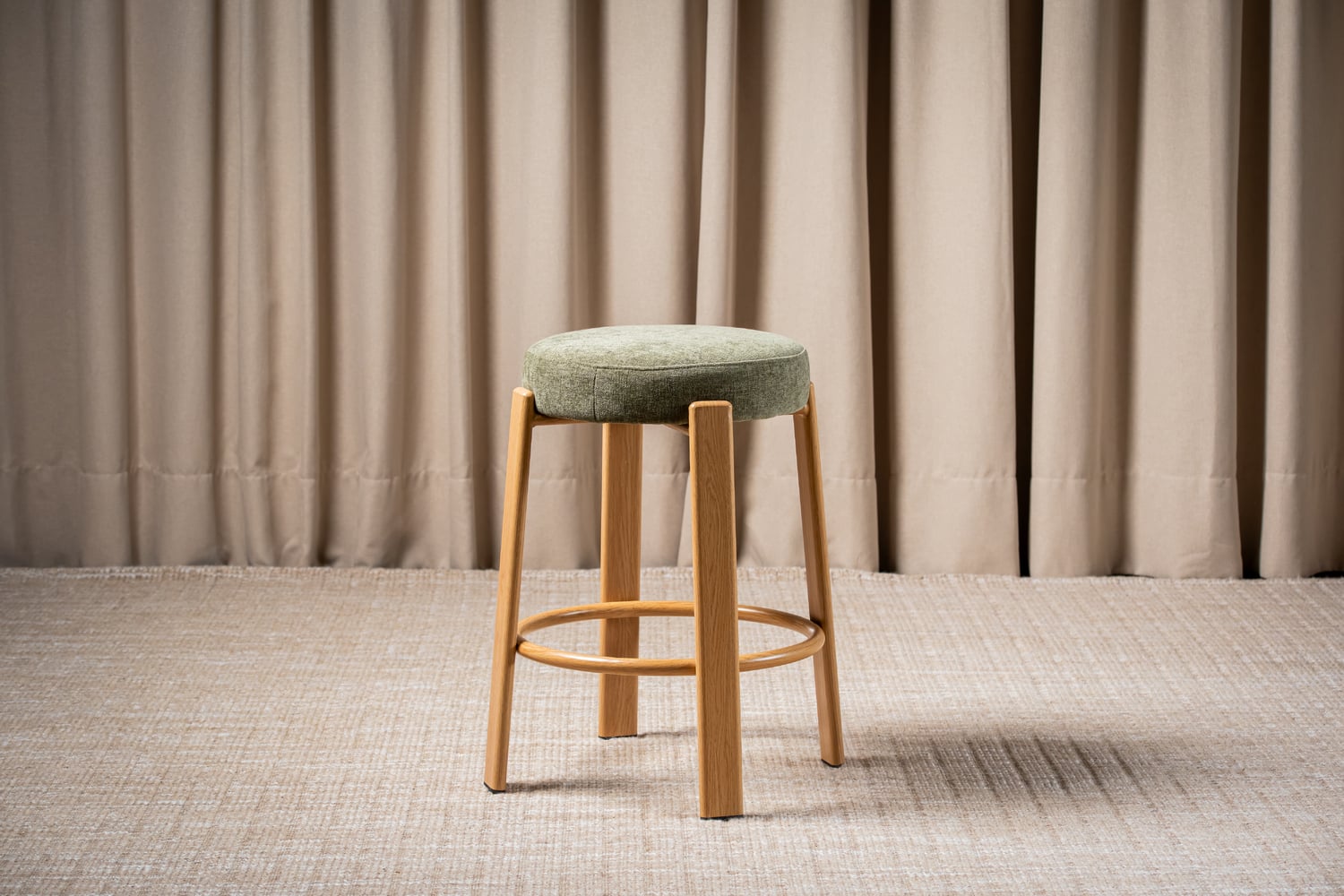 63.5cm Orin Chenille Bar Stools