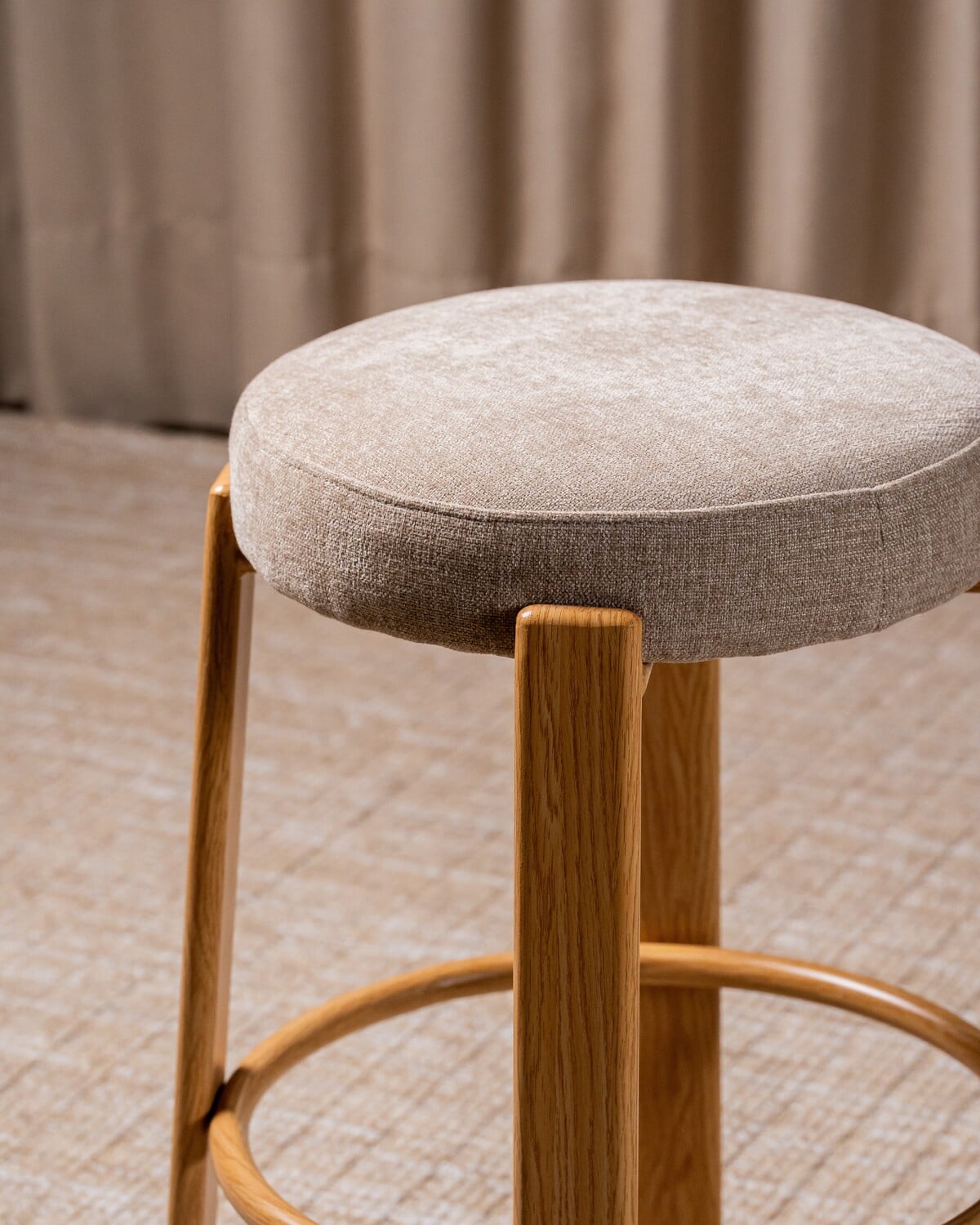 63.5cm Orin Chenille Bar Stools