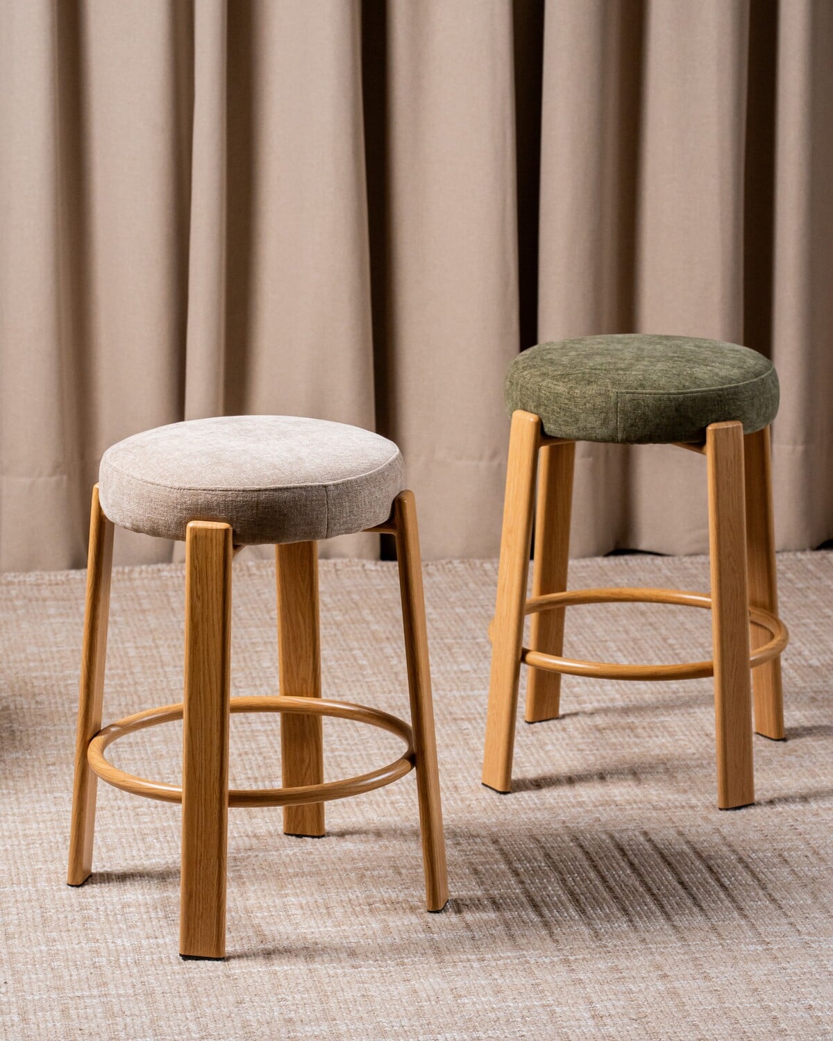 63.5cm Orin Chenille Bar Stools