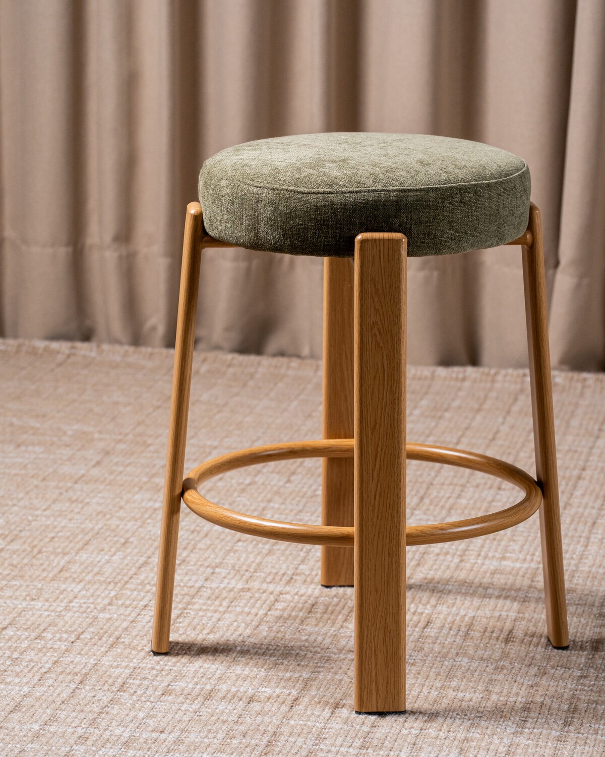 63.5cm Orin Chenille Bar Stools
