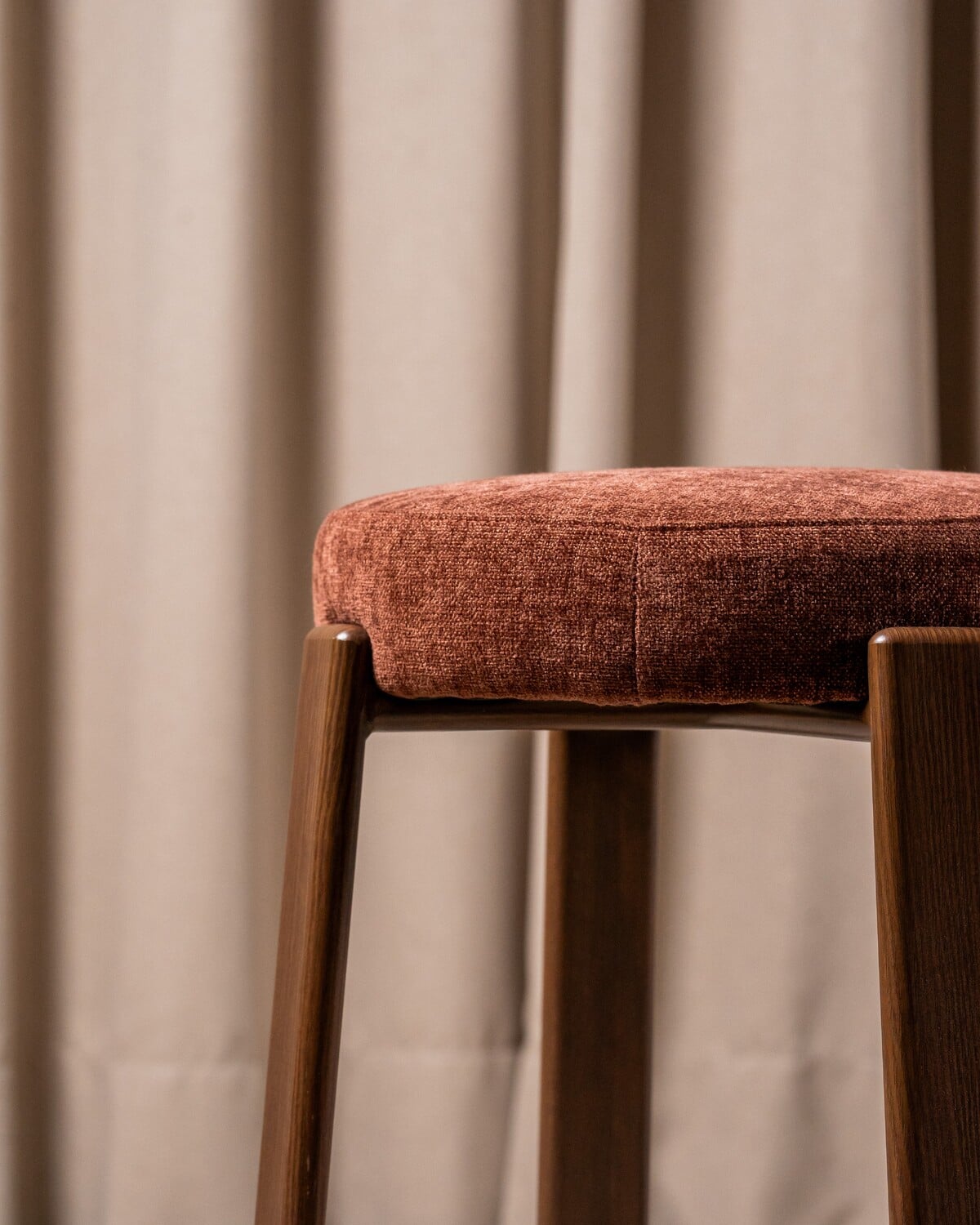 63.5cm Orin Chenille Bar Stools