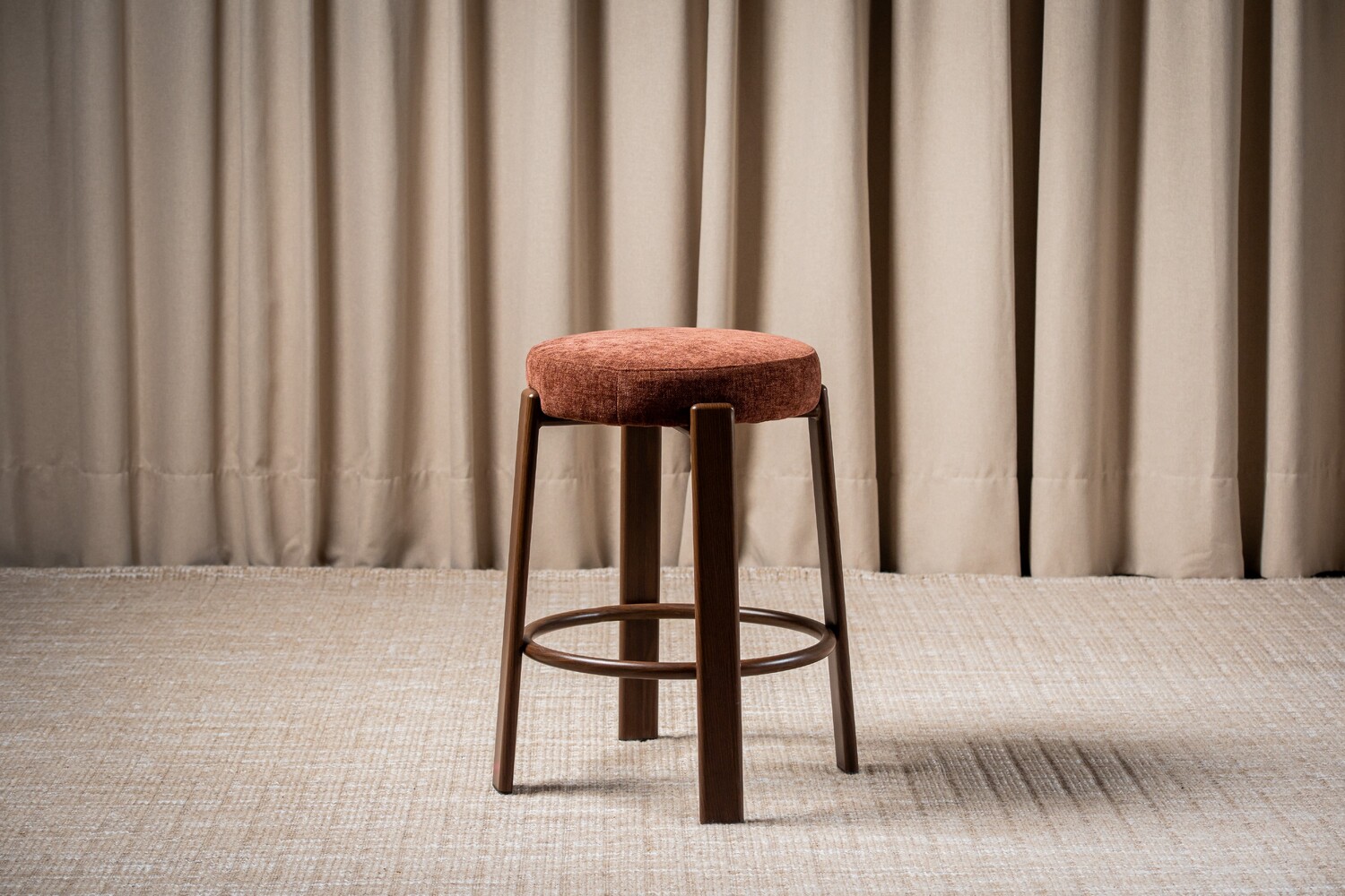 63.5cm Orin Chenille Bar Stools