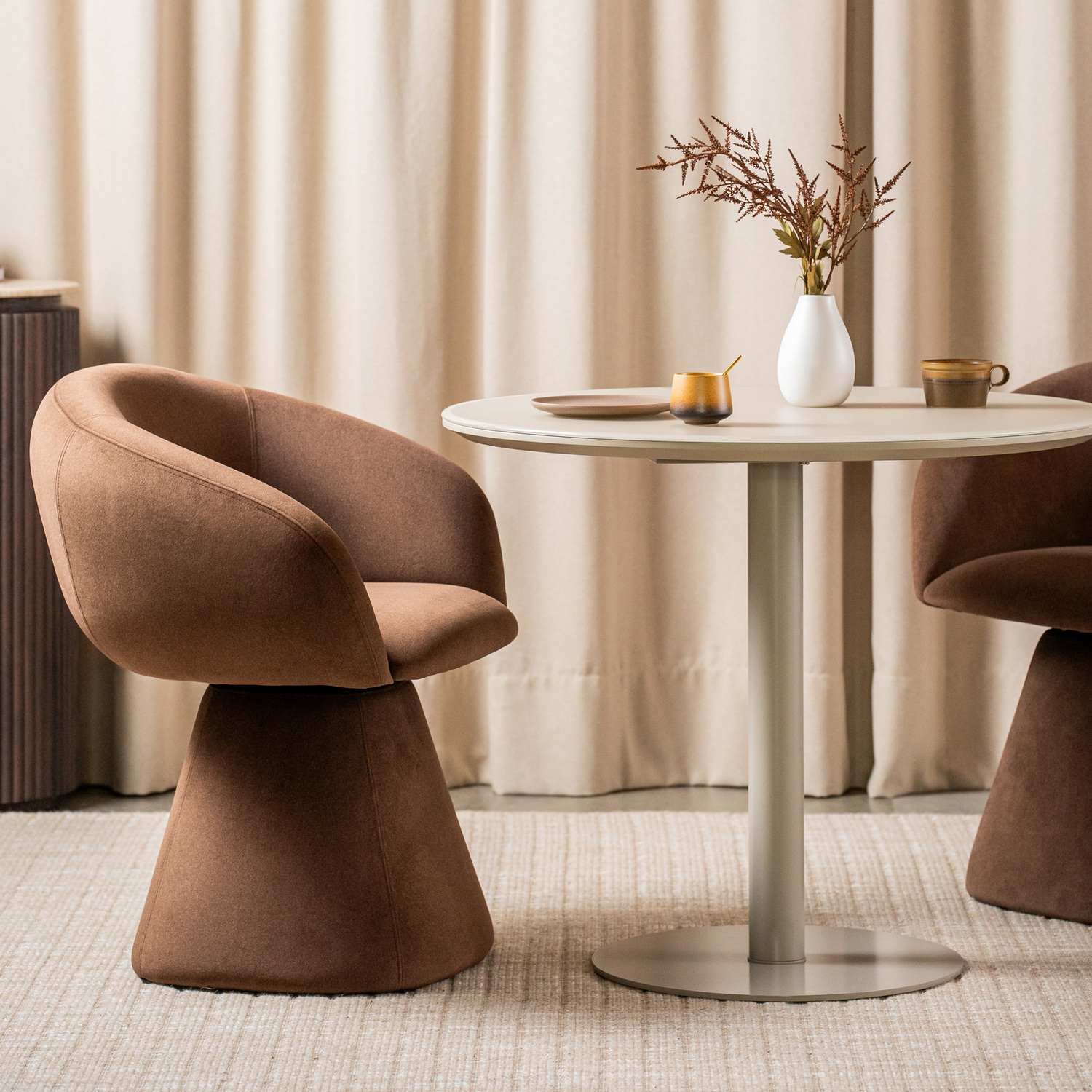 Riven Round Dining Table