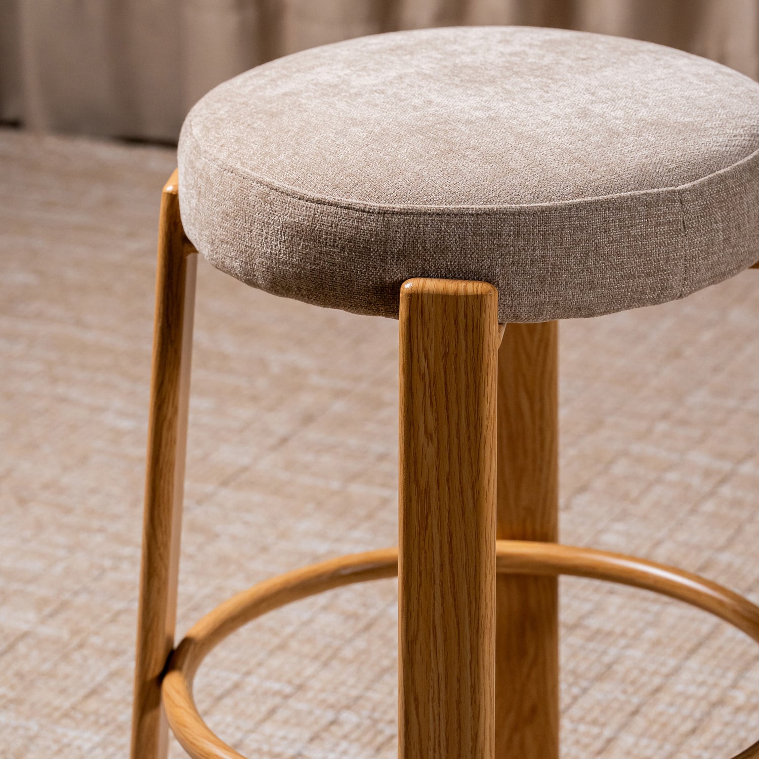 63.5cm Orin Chenille Bar Stools