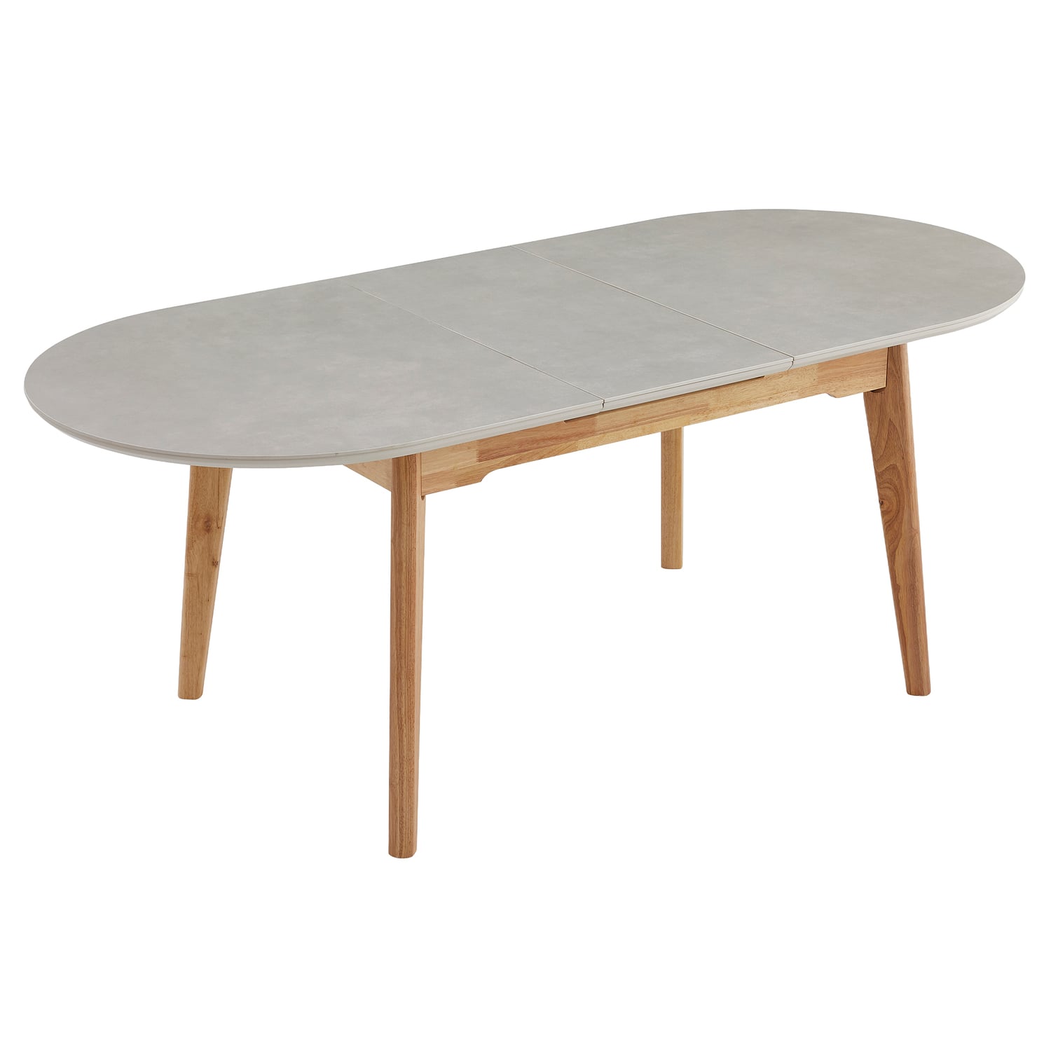 Brier Rubberwood Extendable Dining Table