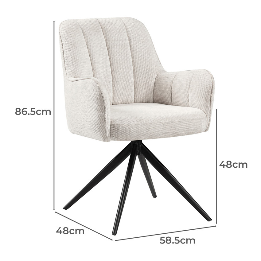 Karter Swivel Dining Chairs