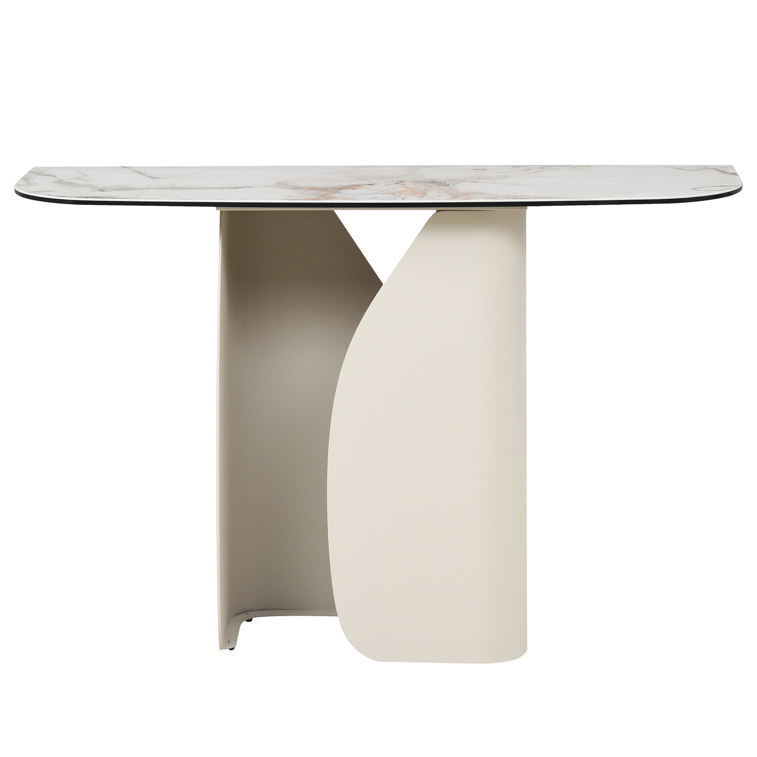 Milford Ceramic & Glass Console Table