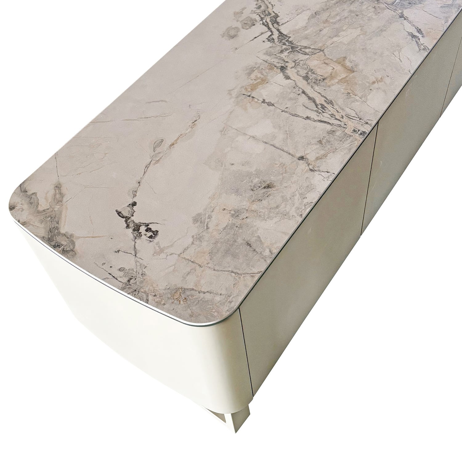 180cm Milford Ceramic & Glass Lowline TV Unit