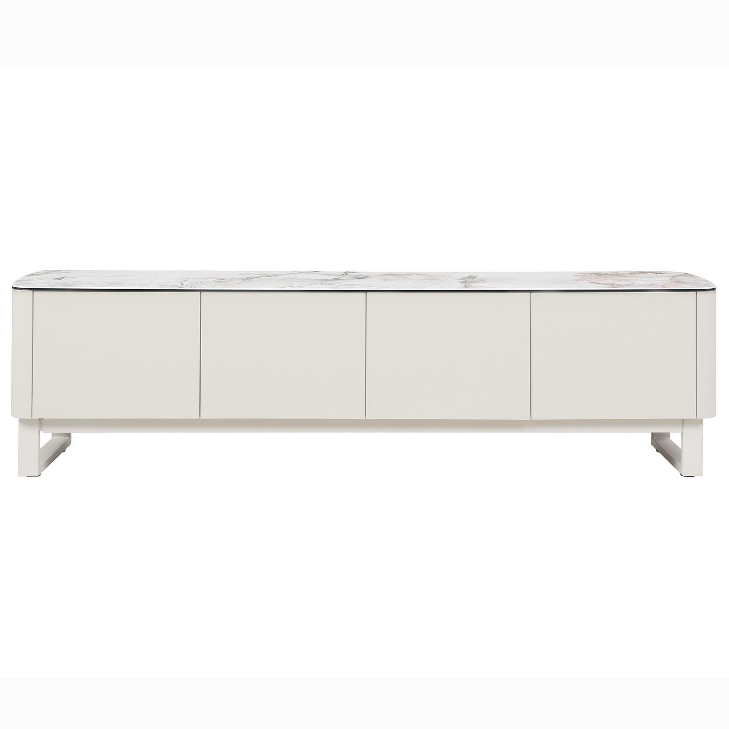 180cm Milford Ceramic & Glass Lowline TV Unit