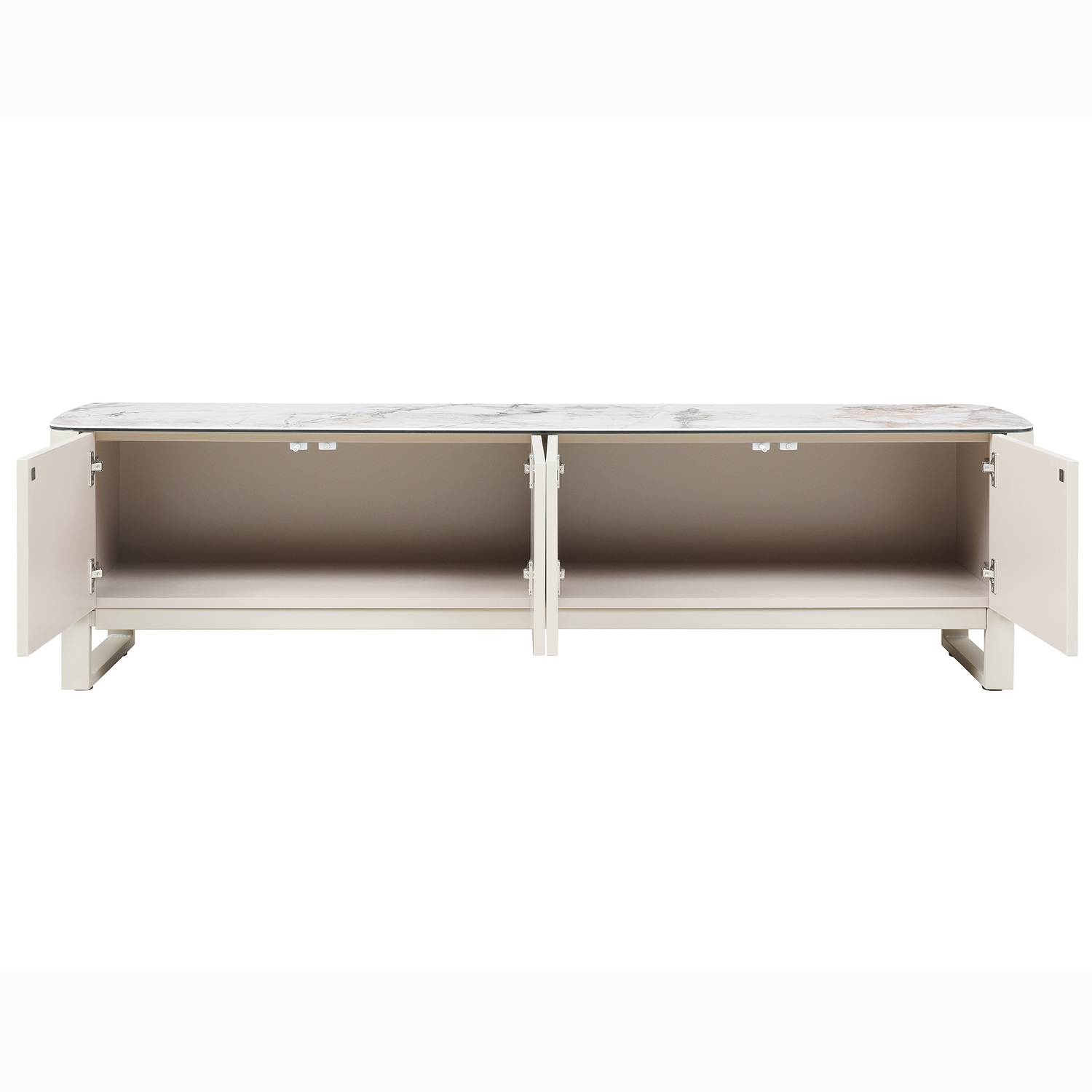 180cm Milford Ceramic & Glass Lowline TV Unit