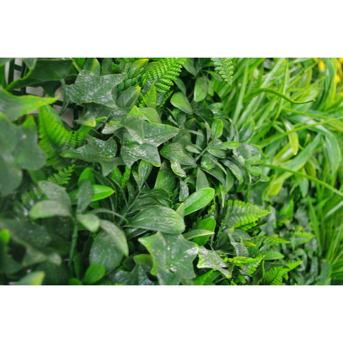 Green Tropics Faux Foliage Wall Panel