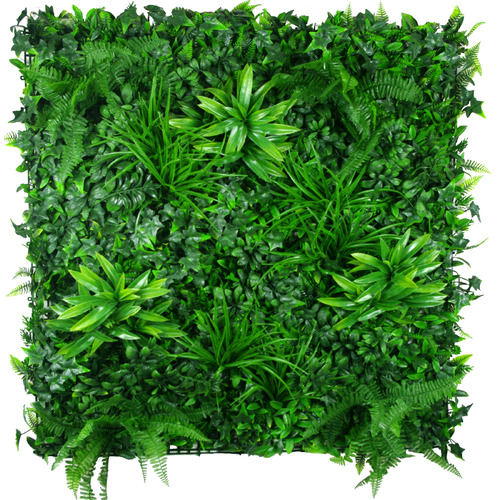 BotanicArtisan 100cm Square Green Tropics Faux Foliage Wall Panel ...