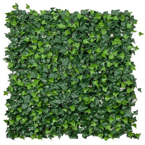BotanicArtisan 100cm Square Faux Boston Ivy Leaf Wall Panel Temple