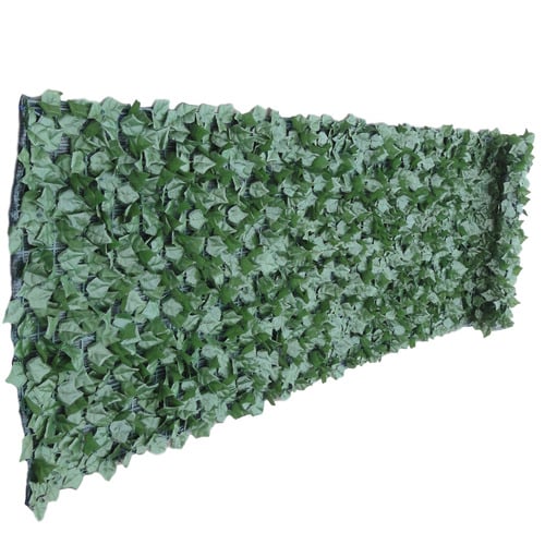 Faux Ivy Leaf Hedging Roll with Shade Cloth Backing