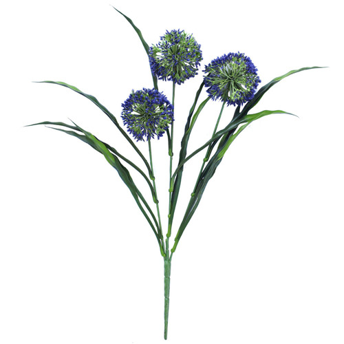 Lush Flowering Purple Hydrangea Stem 35cm Resistant
