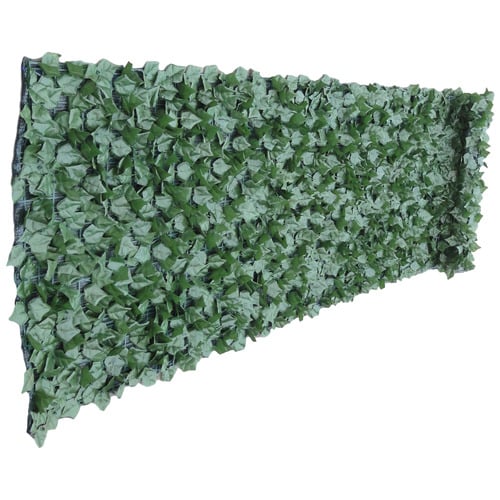 Faux Ivy Leaf Hedge Roll with Shade Cloth Backing