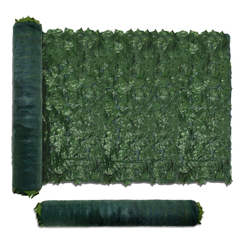 Faux Ivy Leaf Hedge Roll with Shade Cloth Backing