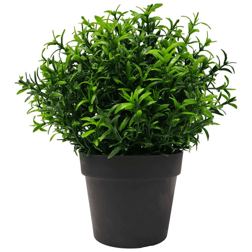 20cm Potted Faux Small Bright Rosemary Herb Plant