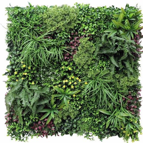 100cm Faux Country Fern Vertical Hedge Wall Panel