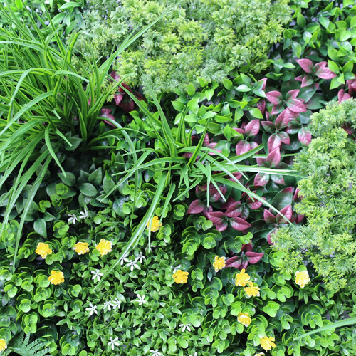 100cm Faux Country Fern Vertical Hedge Wall Panel
