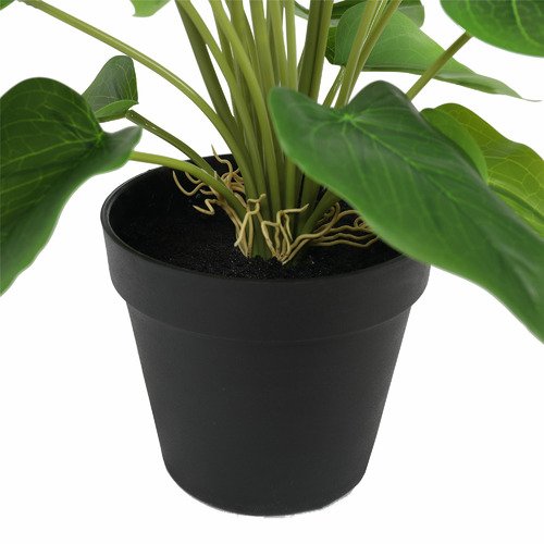 Artificial Flowering White & Orange Peace Lily Calla Lily Plant 50cm