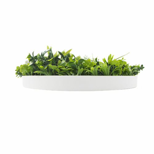 75cm Faux Flowering Plant in Green Wall Disc