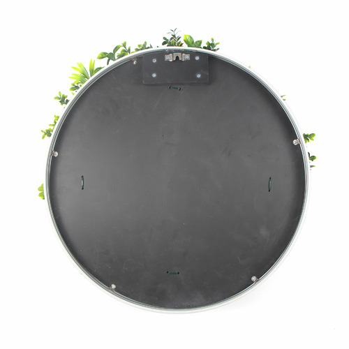 75cm Faux Flowering Plant in Green Wall Disc