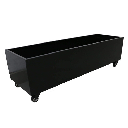 110cm Metal Planter with Wheels