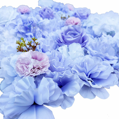 60cm Mixed Lilac Faux Flower Wall Panel
