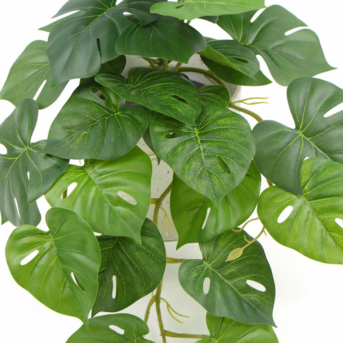 30cm Potted Faux Monstera Plant Temple & ster