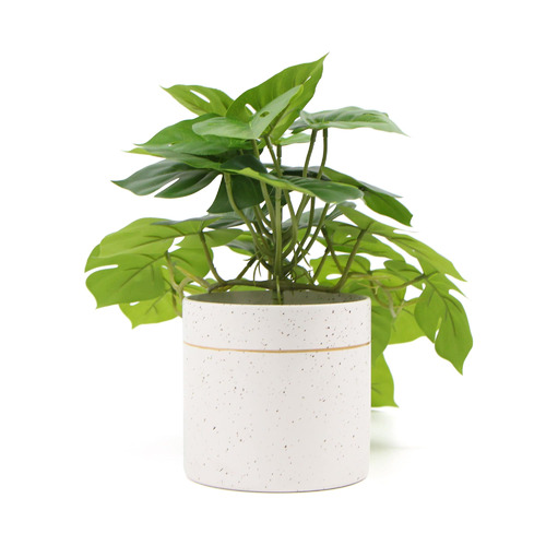 30cm Potted Faux Monstera Plant