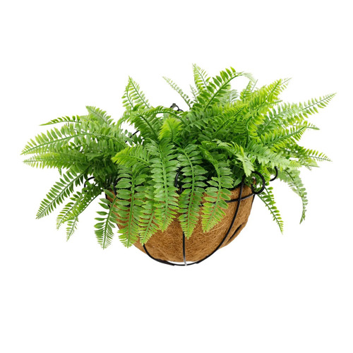40cm Gessner Faux Hanging Fern Basket