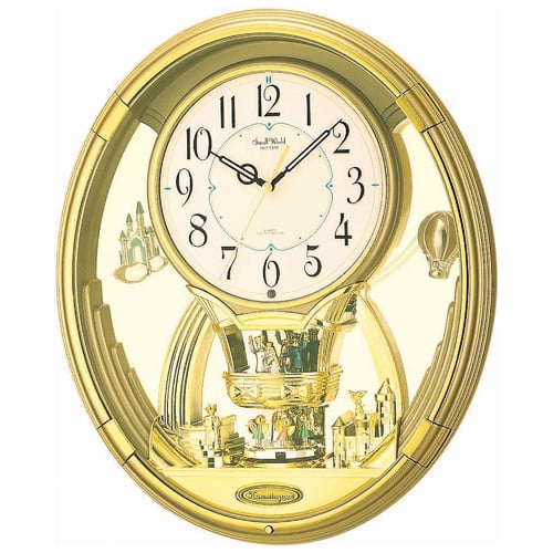 Rhythm 41cm Gold Quartz Wall Clock & Reviews Temple & ster