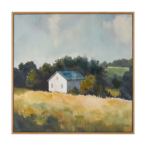 Prairy House Framed Canvas Wall Art