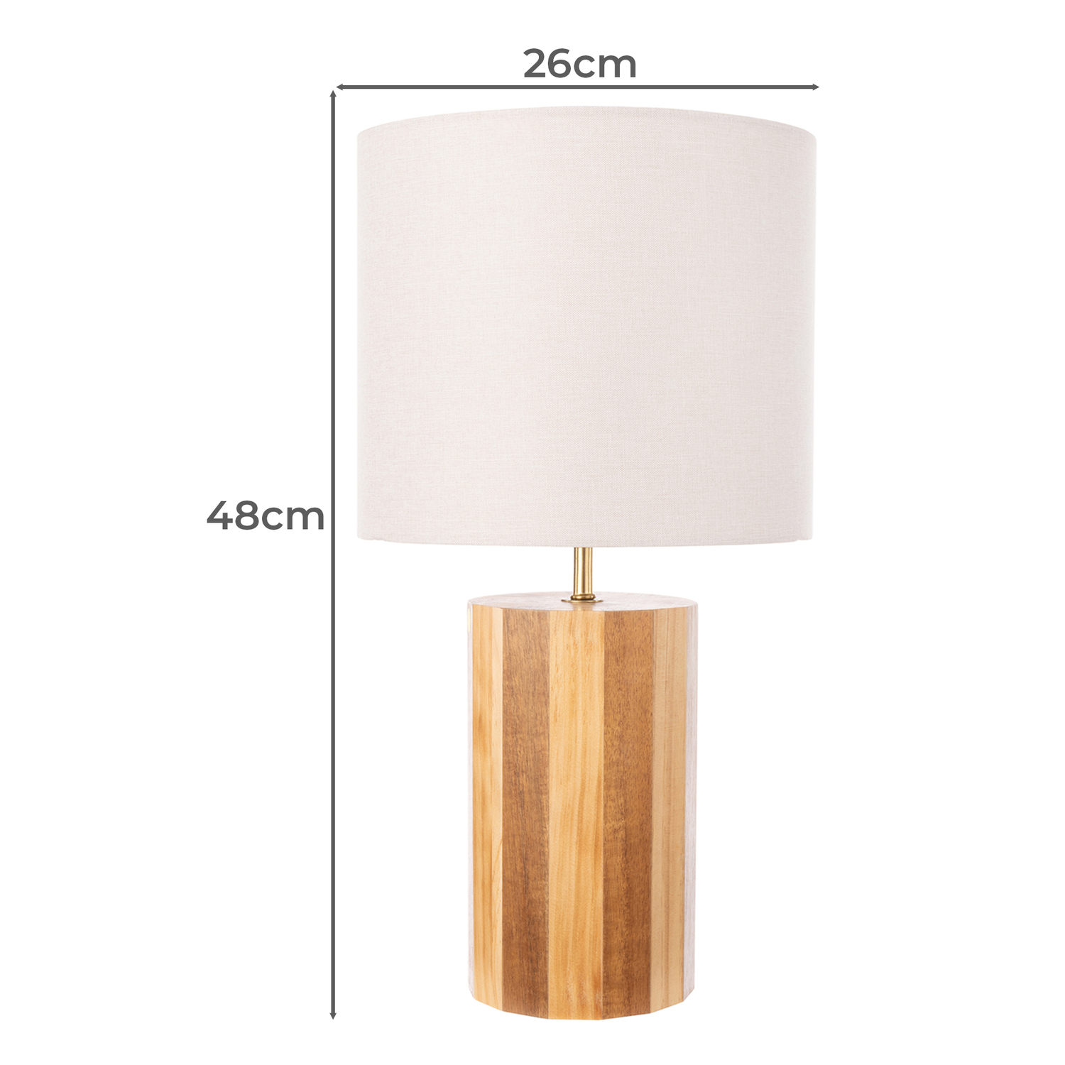 Fairfield Pine Wood Table Lamp