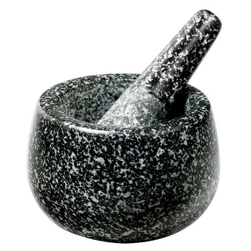 Black Granite Mortar & Pestle