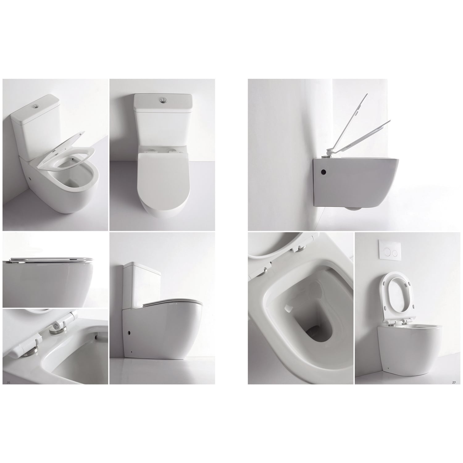 Alexander-R Ceramic Rimless Toilet Suite