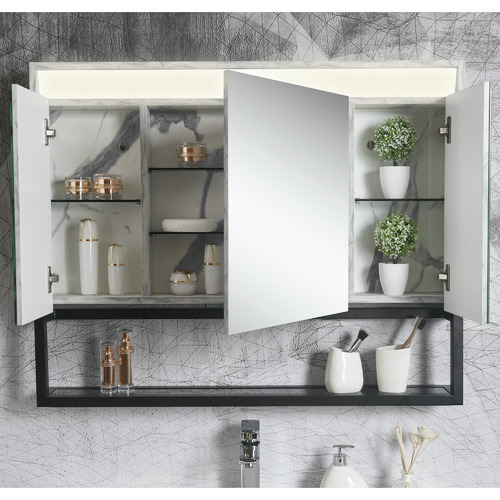 Belbagno Zero Vanity Mirror Storage, Bathroom Mirror With Storage Behind