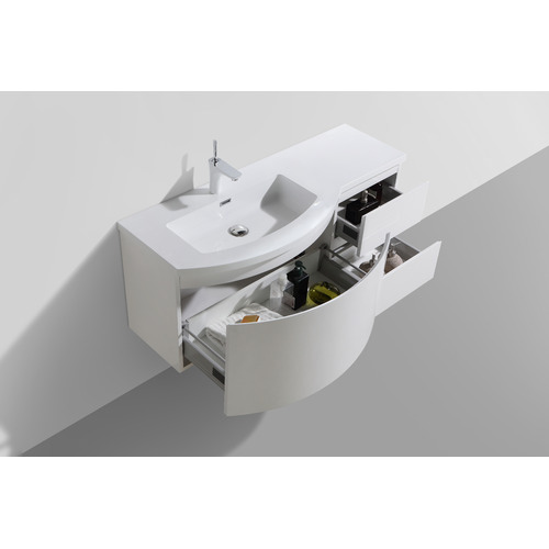 Prospero Left Wall Mounted Bathroom Vanity Unit