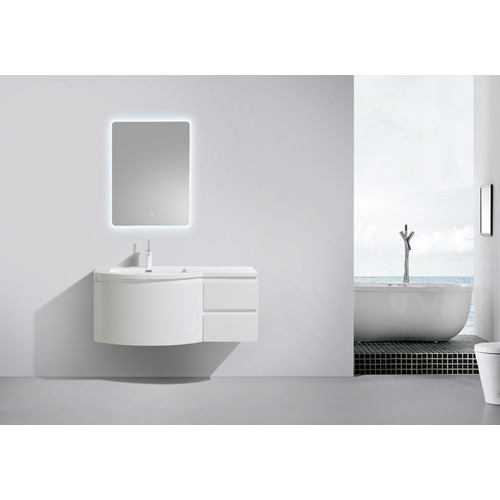 Prospero Left Wall Mounted Bathroom Vanity Unit
