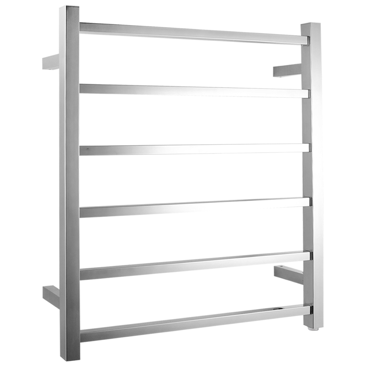 6 Bar Wall Mounted Heated Towel Rail