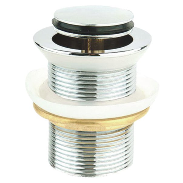 Chrome Unslotted Basin Pop-Up Waste
