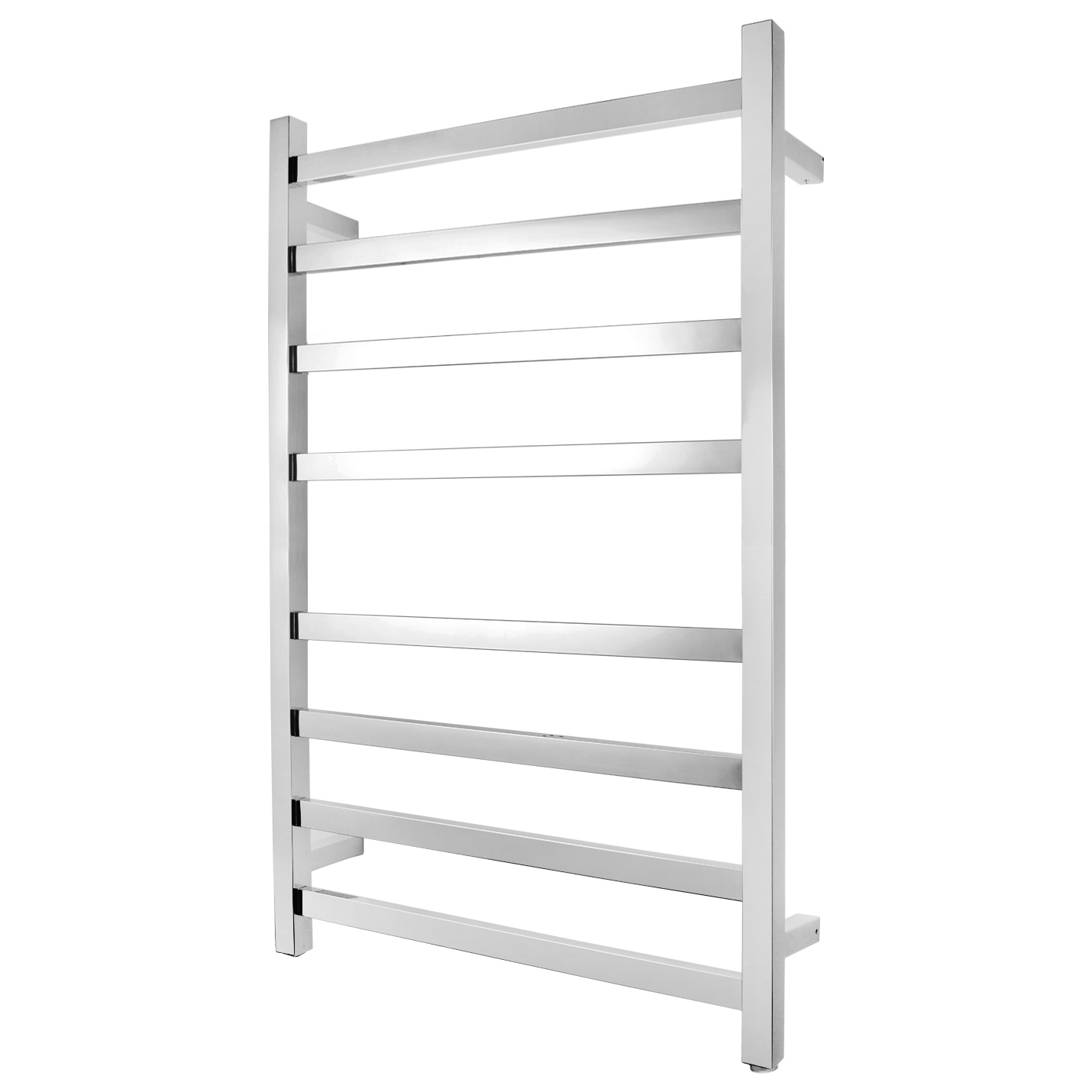8 Bar Wall Mounted Heated Towel Rail