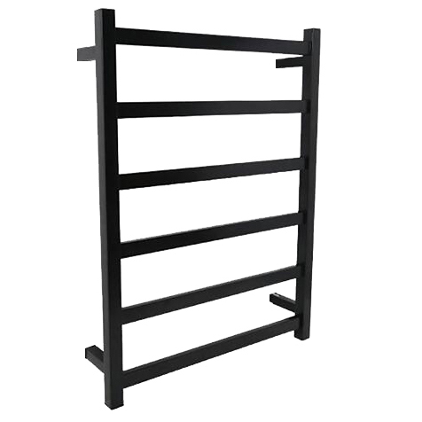 6 Bar Wall Mounted Heated Towel Rail
