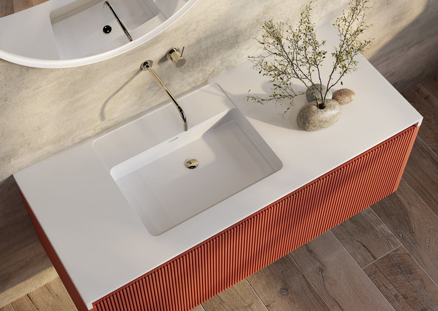 120cm Rimini Wall Mounted Vanity with Basin