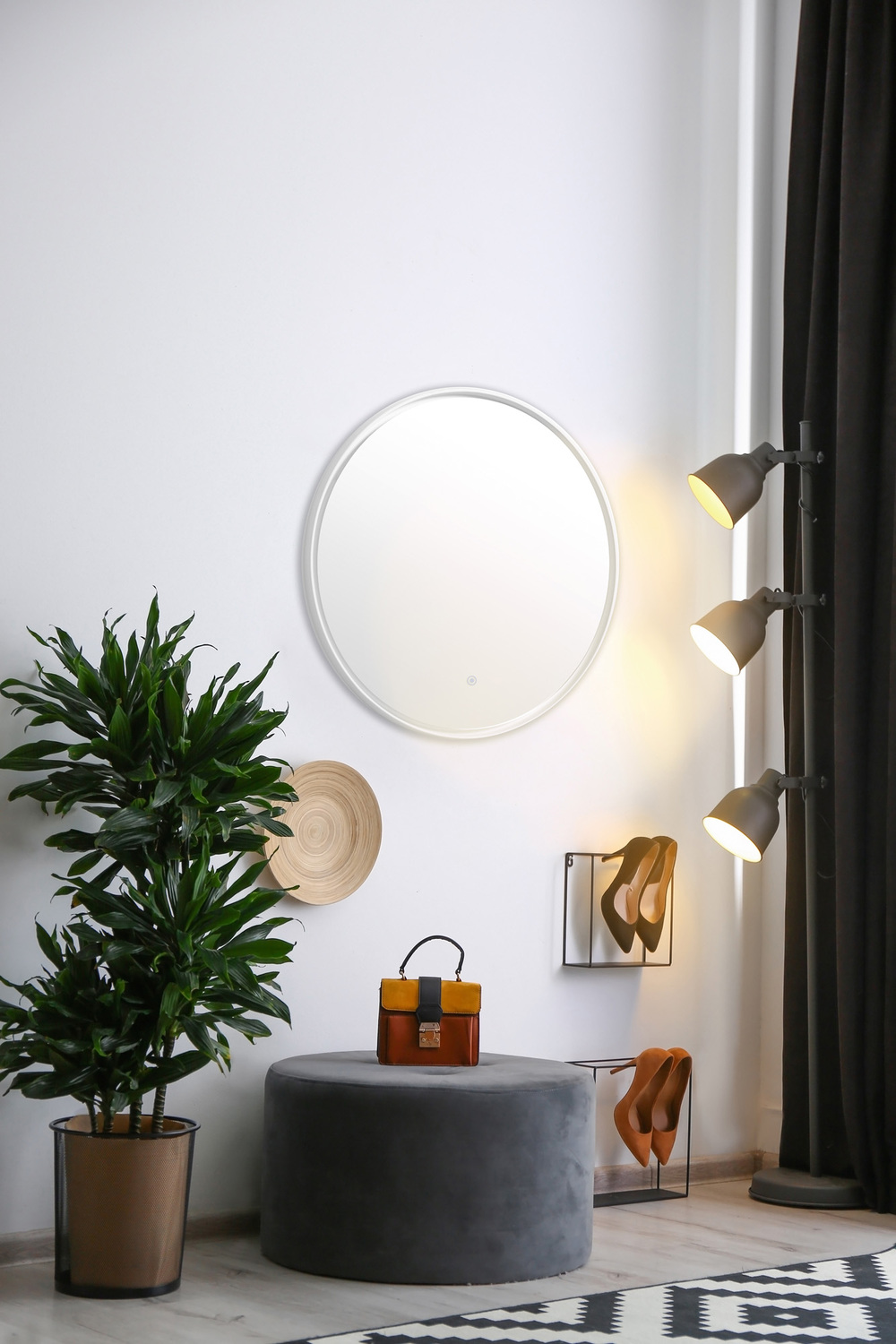Marmo Round LED Mirror