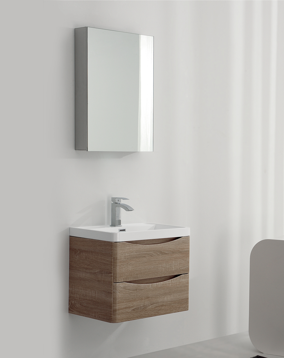 42 x 60cm Ancona Wall Mounted Bathroom Vanity Unit