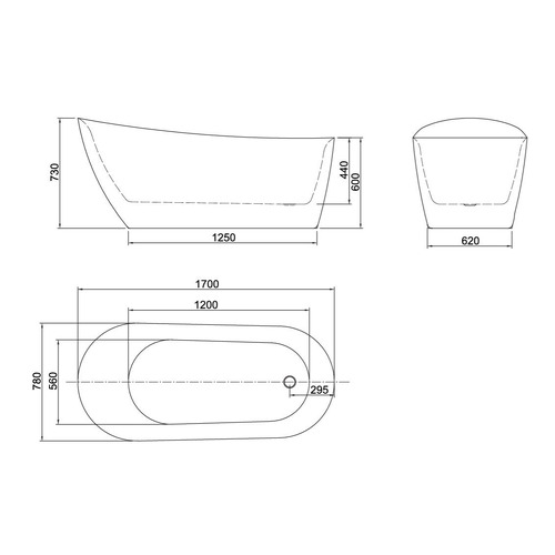 Romano Acrylic Free-Standing Bath Tub