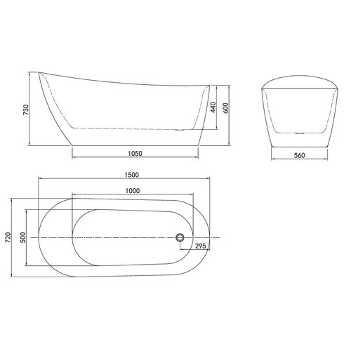 Romano Acrylic Free-Standing Bath Tub