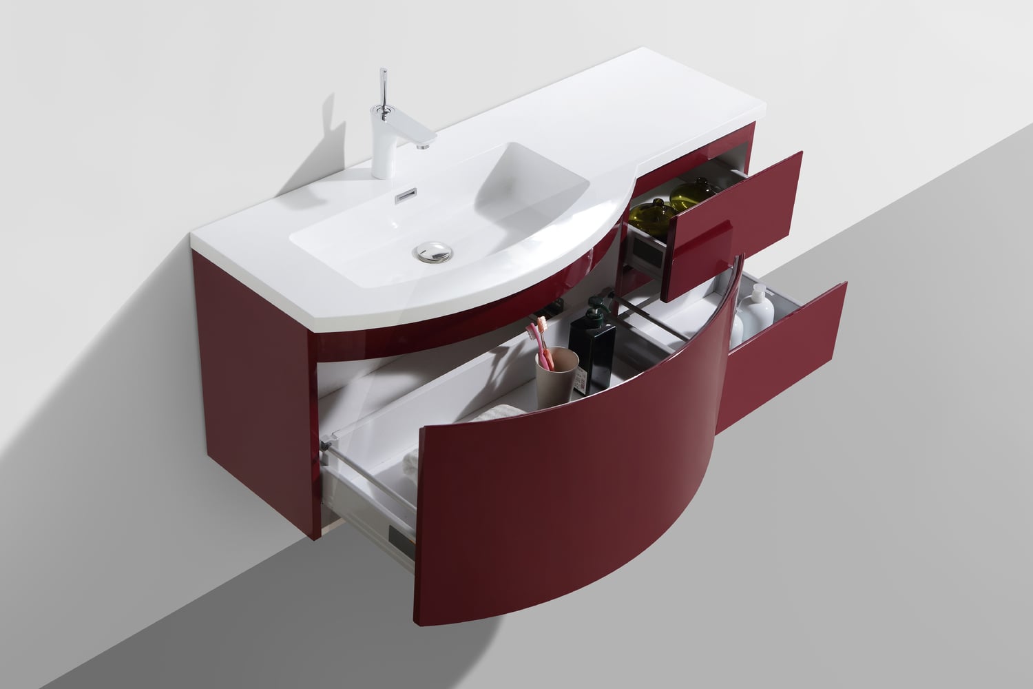 Prospero 1200mm Left Hand Wall Hung Single Vanity